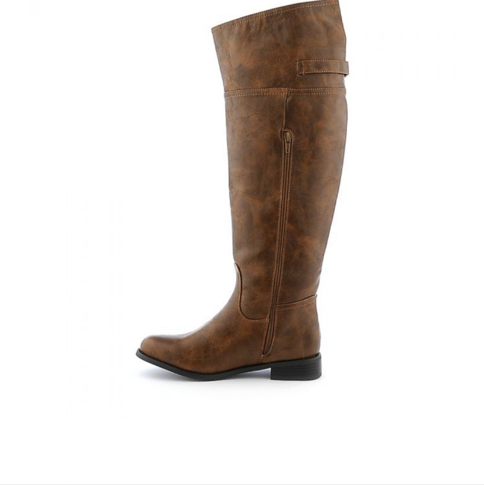 Shiekh Brekelles Riding Knee high  vegan leather boots size 6 NWOT